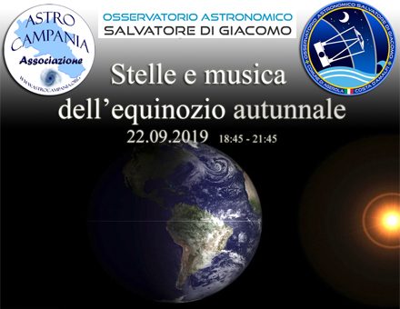 Stelle e musica dell’equinozio d’autunno 2019