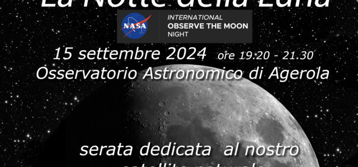 Notte della Luna – Evento su prenotazione del 15 settembre 2024