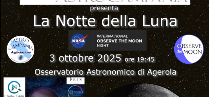 Notte della Luna – IOMN su prenotazione ed Evento progetto NOCTIS – 3 ottobre 2025